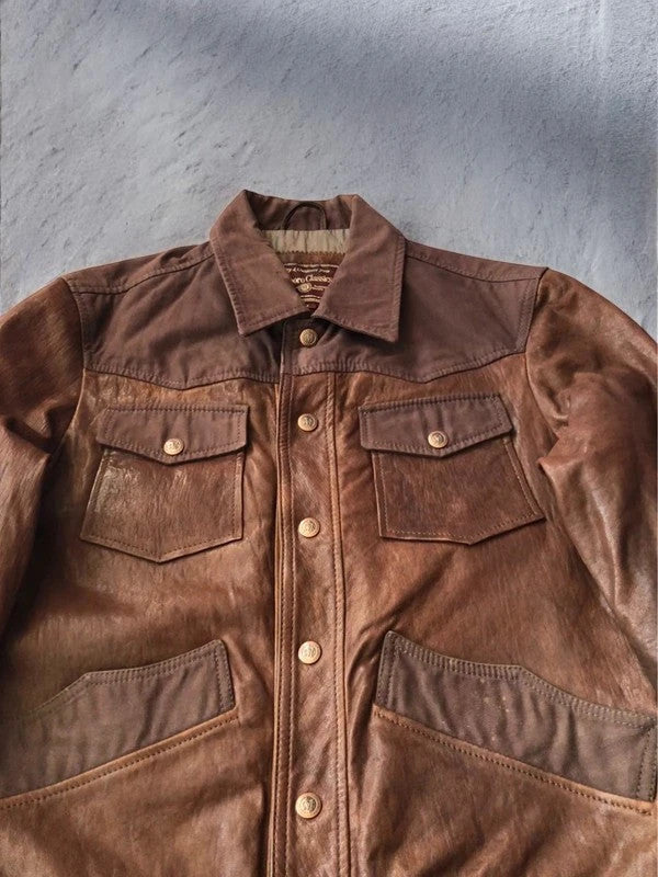 Marlboro Classics Vintage Leather Jacket